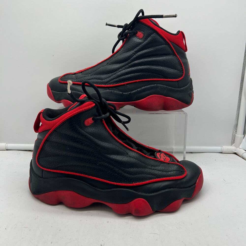 Nike Air Jordan Pro Strong Shoes Kids Youth 6Y Black Red DC7911-006 Sneakers